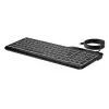 Teclado com fios HP 405 multi-dispositivo com retroiluminação, tamanho completo (100%), com fios, USB, membrana, preto