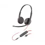 Headset POLY Blackwire C3225 estéreo USB-C com fios escritório call center