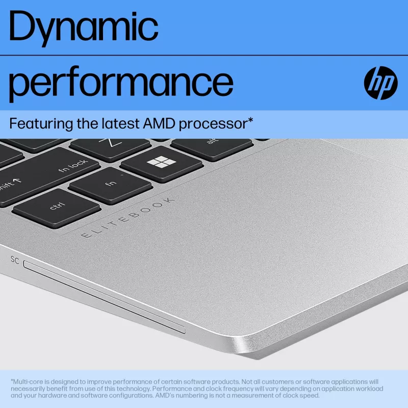 Portátil HP EliteBook 645 G10 AMD Ryzen™ 5 7530U 35,6 cm (14 polegadas) Full HD 8 GB DDR4-SDRAM 256 GB SSD Wi-Fi 6E (802.11ax) Windows 11 Pro prateado