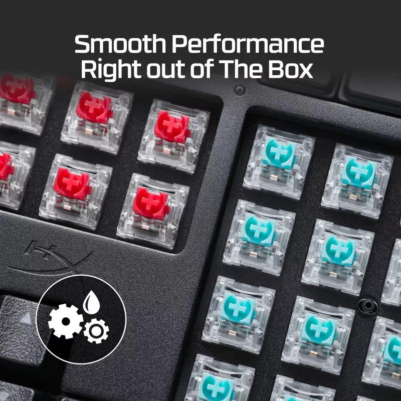 Interruptor mecânico linear para teclado KINGSTON HyperX 85U07AA 45 g força de atuação