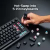 Interruptor mecânico linear para teclado KINGSTON HyperX 85U07AA 45 g força de atuação
