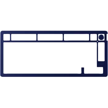 Teclado mecânico KINGSTON HyperX Alloy Rise 75 Top Plate Navy Blue (modelo 85U15AA)