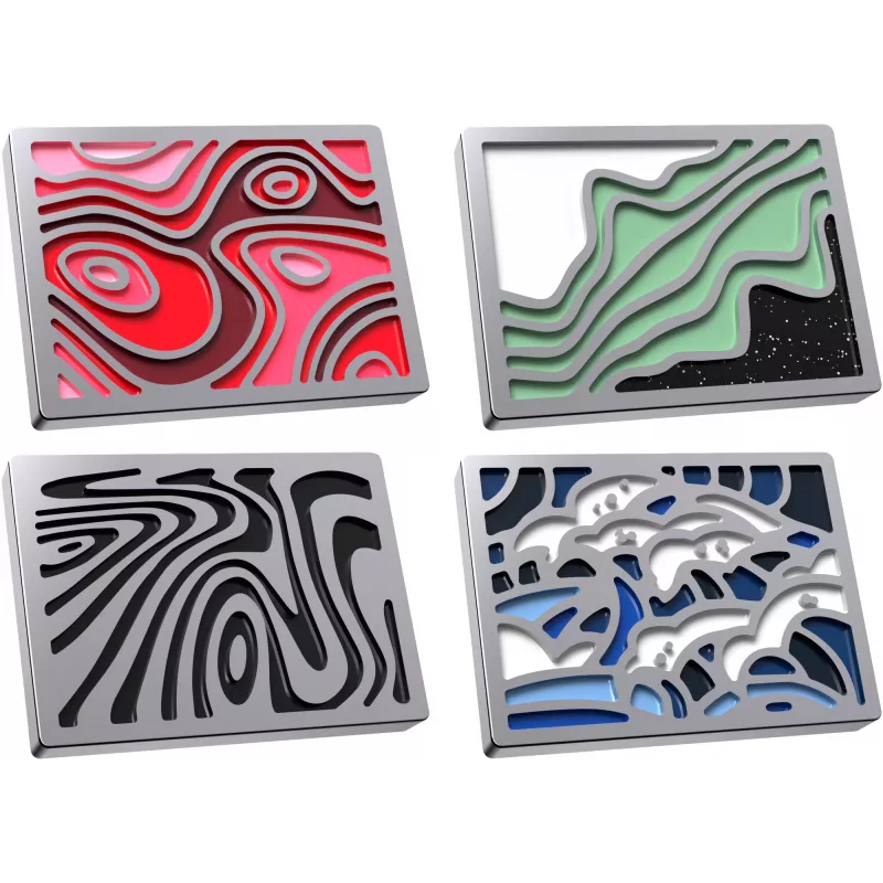 Pin magnético Kingston HyperX Abstract Series 85U20AA — pin metálico promocional com base magnética