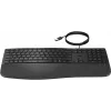 Teclado com fios tamanho completo HP 485 Comfort com porta USB e 23 teclas programáveis