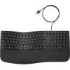 Teclado com fios tamanho completo HP 485 Comfort com porta USB e 23 teclas programáveis