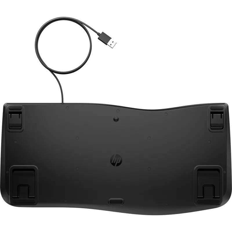 Teclado com fios tamanho completo HP 485 Comfort com porta USB e 23 teclas programáveis