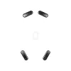 Pés para rato HP HyperX Glass Skates, PTFE sobre vidro temperado, 7,7×21,2×0,8 mm, branco (par)