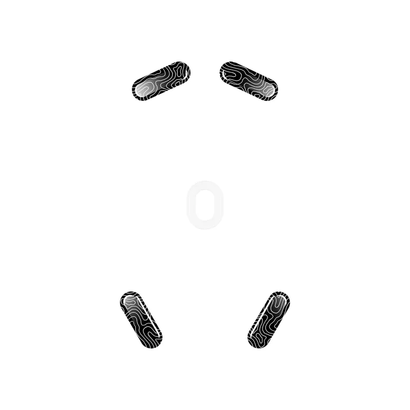Pés para rato HP HyperX Glass Skates, PTFE sobre vidro temperado, 7,7×21,2×0,8 mm, branco (par)