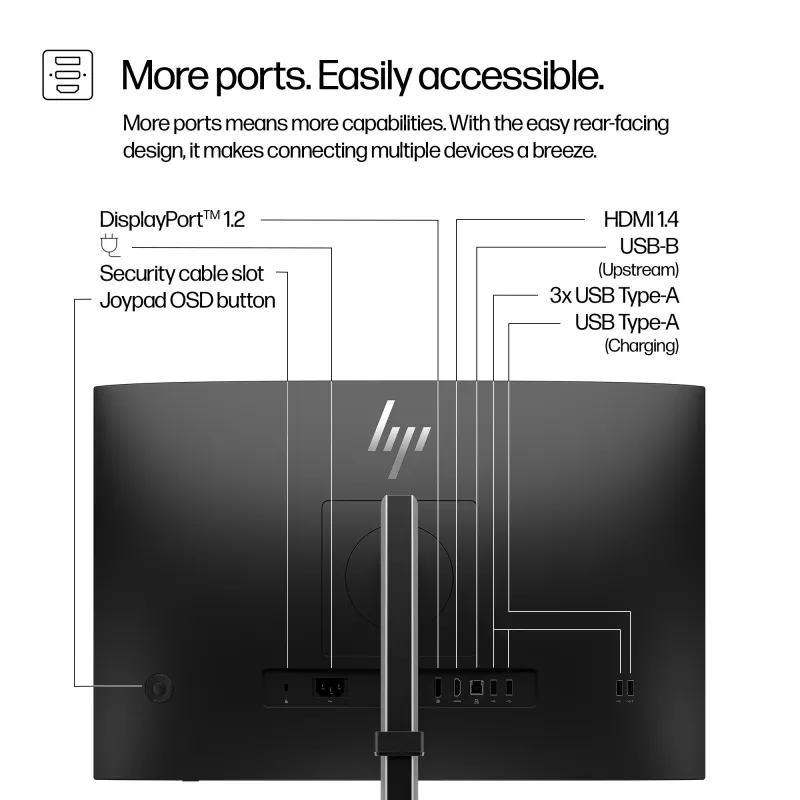 Monitor HP Series 5 Pro 24 polegadas WUXGA – 524pn, 61 cm (24 polegadas), 1920 x 1200 píxeis, WUXGA, LCD, 5 ms, preto