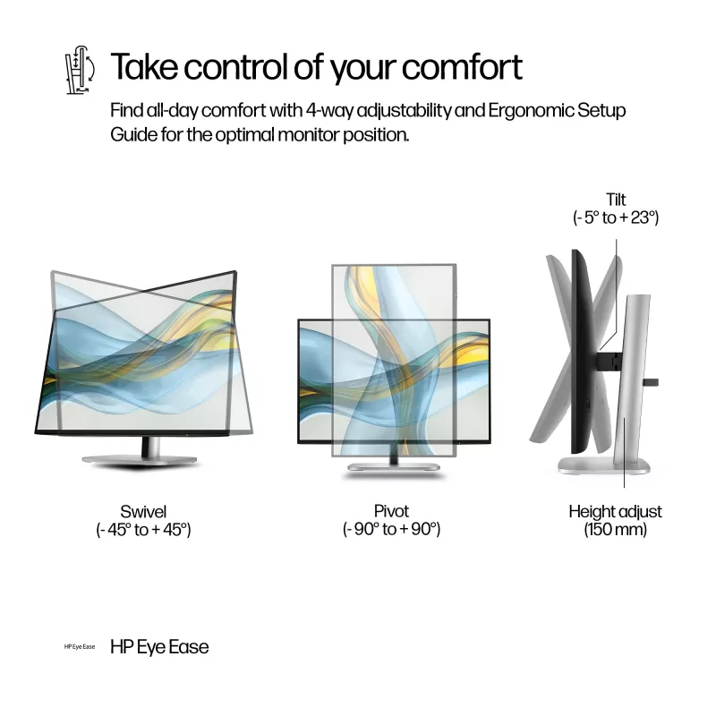 Monitor HP Series 5 Pro 24 polegadas WUXGA – 524pn, 61 cm (24 polegadas), 1920 x 1200 píxeis, WUXGA, LCD, 5 ms, preto