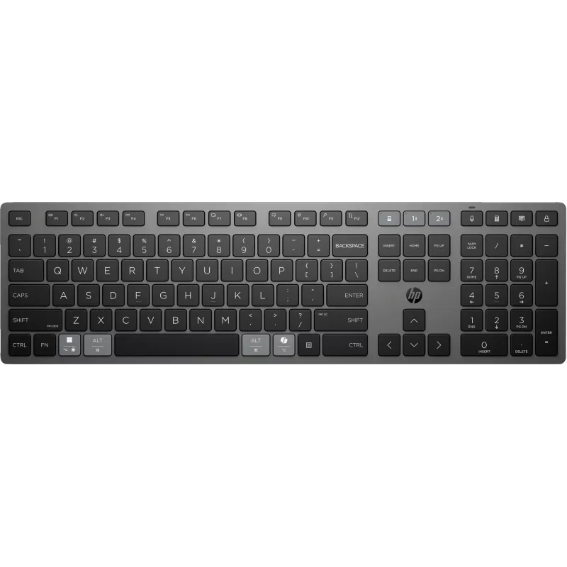 Teclado sem fios recarregável tamanho completo QWERTY HP 725 — Modelo 9T5B2AA#UUW