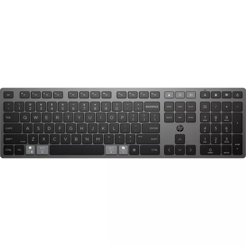 Teclado sem fios recarregável tamanho completo QWERTY HP 725 — Modelo 9T5B2AA#UUW