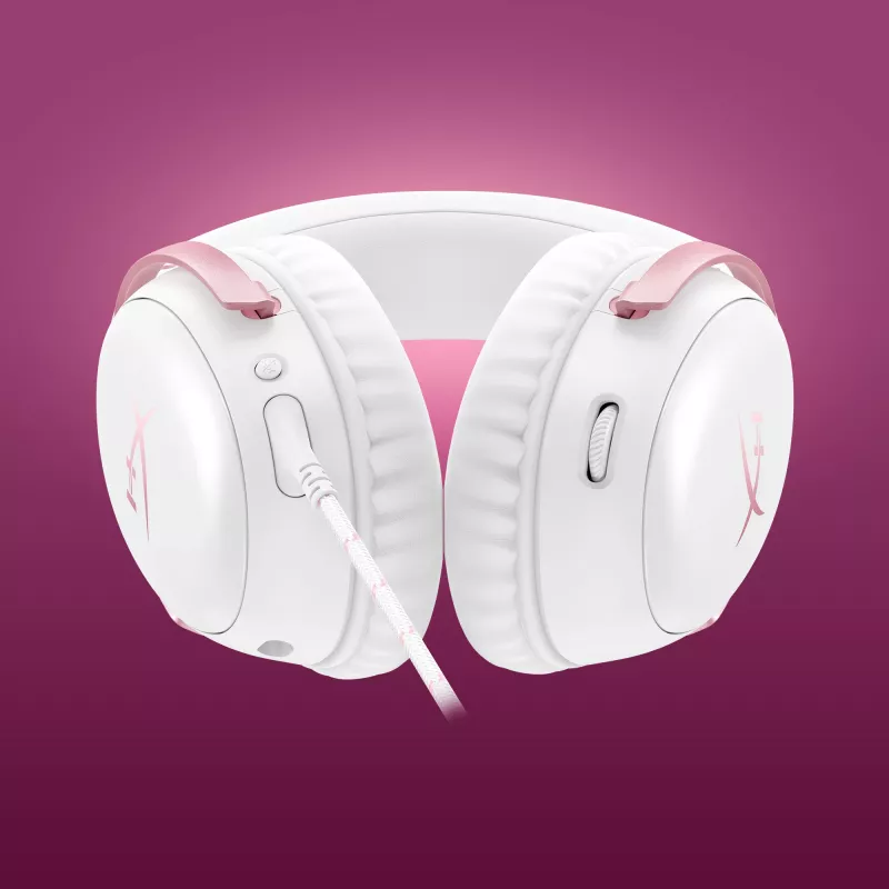 HyperX Cloud III - Headset gaming (branco/rosa)