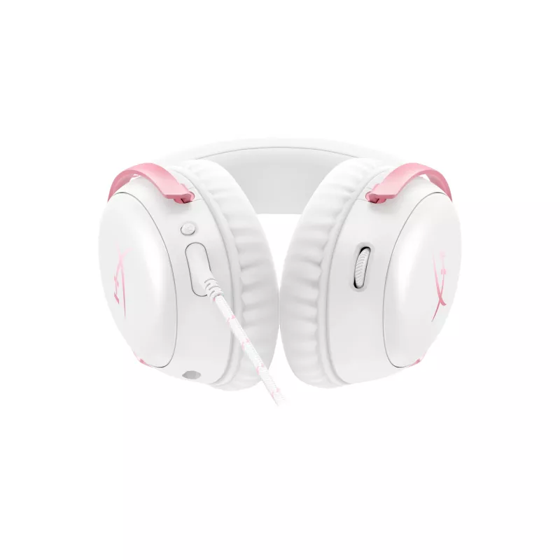 HyperX Cloud III - Headset gaming (branco/rosa)