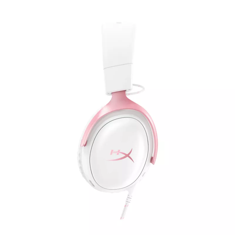 HyperX Cloud III - Headset gaming (branco/rosa)