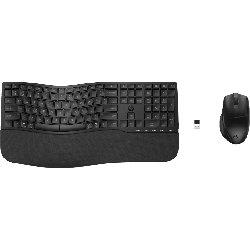 Conjunto teclado e rato HP 685 Comfort Dual-Mode sem fios Bluetooth tamanho completo curvo