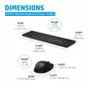 Conjunto teclado e rato sem fios HP 655, preto, rato incluído