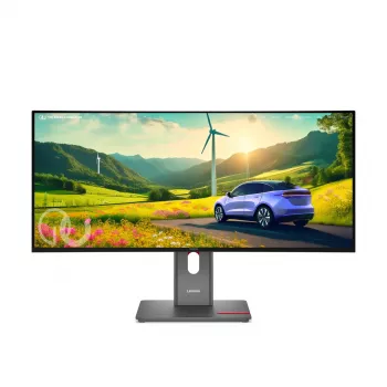 Monitor de computador Lenovo ThinkVision P34WD-40 34 inch (86,4 cm) Curvo IPS 3440×1440 WQHD 6 ms USB-C, altifalantes, VESA, preto