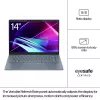 HP Pavilion Plus 14-ew1006na Intel Core Ultra 5 125H Portátil 35,6 cm (14 polegadas) WQXGA 16 GB LPDDR5x-SDRAM 512 GB SSD Wi-Fi 6E (802.11ax) Windows 11 Home AI PC prateado (recondicionado)