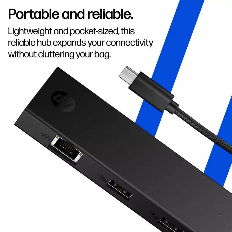 Hub USB-C portátil HP, Vietname, Empresarial, Forest Stewardship Council (FSC), 119,6 mm, 39,9 mm, 14,9 mm
