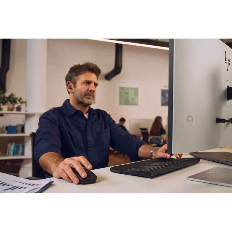 Teclado HP Multi-DevDual-ModeKBDwPlm EMEA-INTL E preto