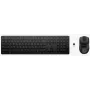 Conjunto de teclado e rato HP 495C — teclado Full-Size sem fios, rato Multi-Device, USB/RF/Bluetooth, preto