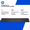 Teclado HP 495K Multi-Device Dual-Mode, Full-Size (100%), sem fios, USB + Bluetooth, preto
