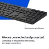 Teclado HP 495K Multi-Device Dual-Mode, Full-Size (100%), sem fios, USB + Bluetooth, preto