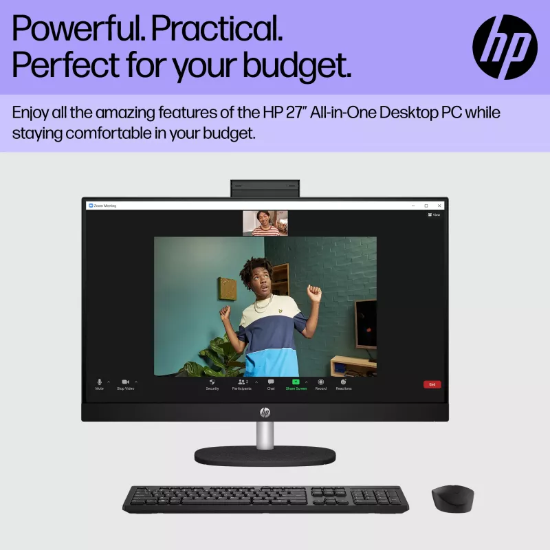 HP All-in-One 27-cr0048na Intel® Core™ i7 i7-1355U 68,6 cm (27 polegadas) 1920 x 1080 píxeis All-in-One PC 8 GB DDR4-SDRAM 1 TB SSD Windows 11 Home Wi-Fi 6 (802.11ax) branco (recondicionado)