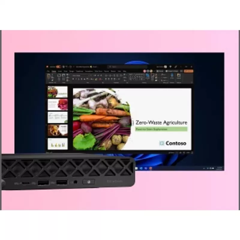 HP EliteDesk 8 Mini G1i U7265 16GB/1TBPC Intel Core Ultra 7 265 DDR5-SDRAM 1 TB SSD Windows 11 Pro Mini-PC AI PC preto