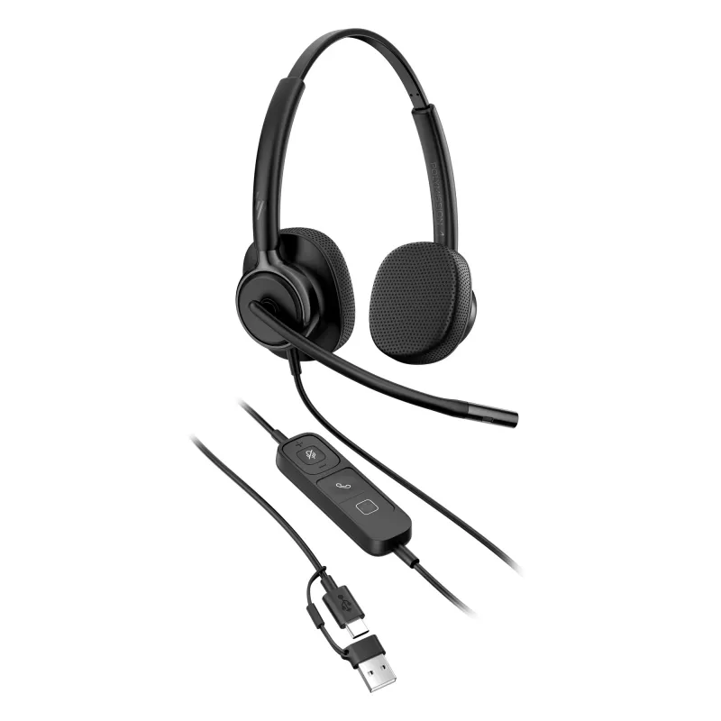 Headset com fios USB HP POLY MISSION 415 USB HS CL WW da HP, modelo C01A9AA#AC3