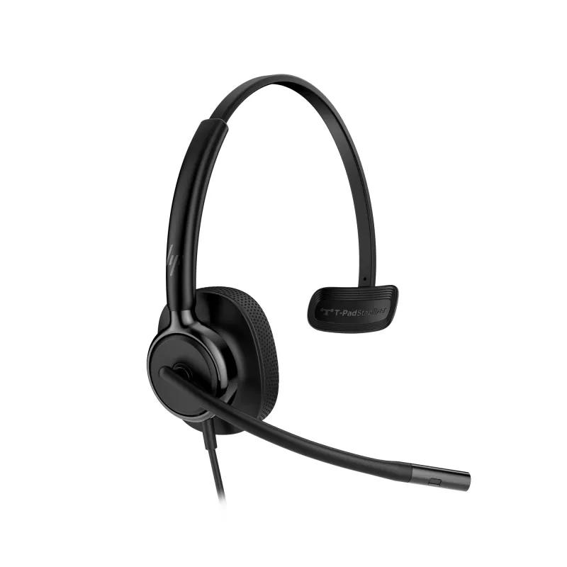Headset com fios USB HP Poly Mission 415 monaural (a granel), 99 g, preto