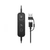 Headset com fios estéreo HP POLY Mission 425 Classic, ligação USB, 126 g