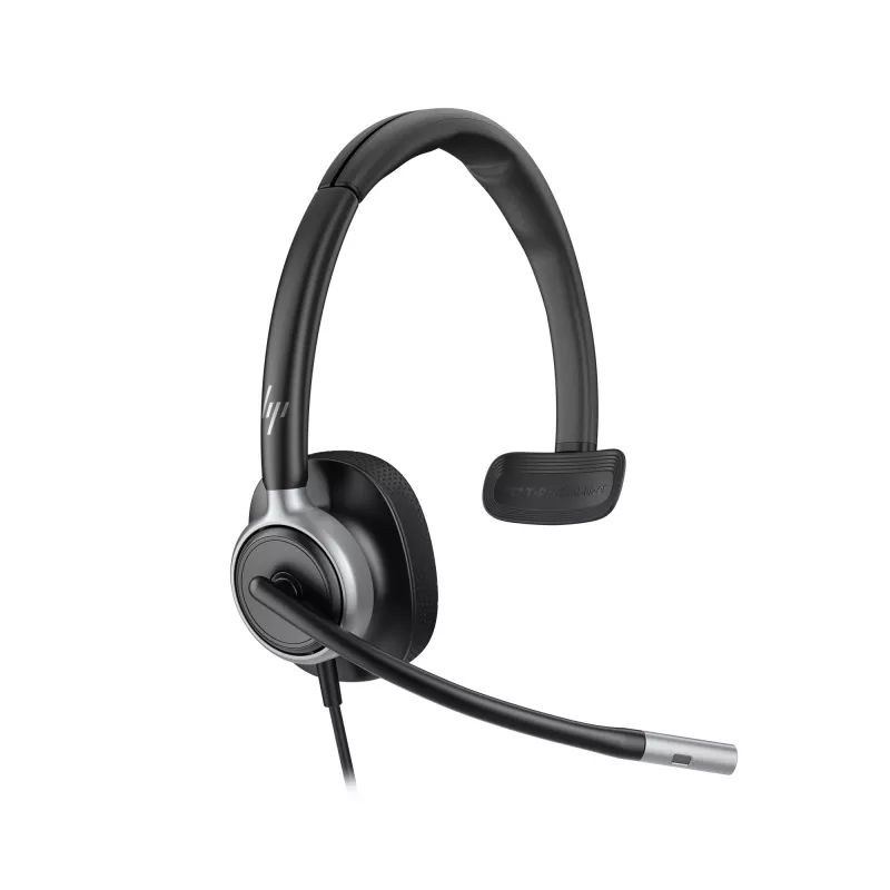 Headset com fios USB HP Poly Mission 615 monaural, 117,5 g, preto