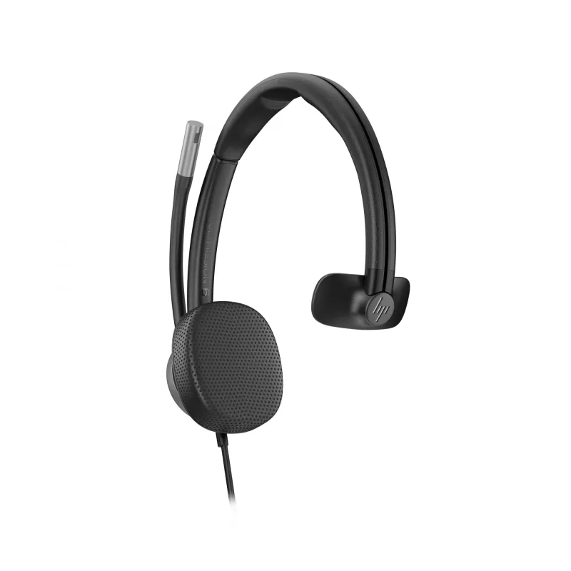 Headset com fios USB HP Poly Mission 615 monaural, 117,5 g, preto