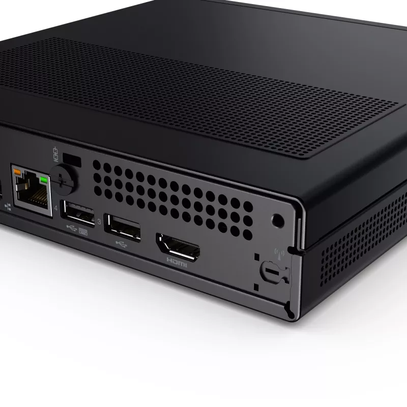 Lenovo V100q Intel Core i3 N-series i3-N305 16 GB DDR5-SDRAM 256 GB SSD Windows 11 Pro mini-PC preto