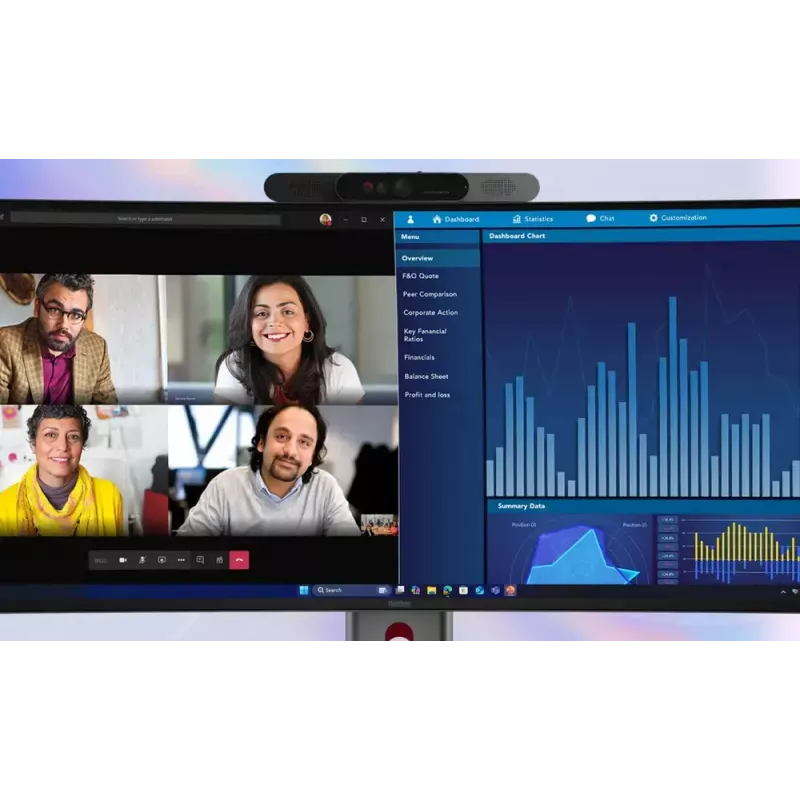 Monitor Lenovo ThinkVision P40WD-40 100,8 cm (39,7 inch) WUHD 5120x2160 LCD 21:9 6 ms Hub USB Altifalantes altura ajustável VESA
