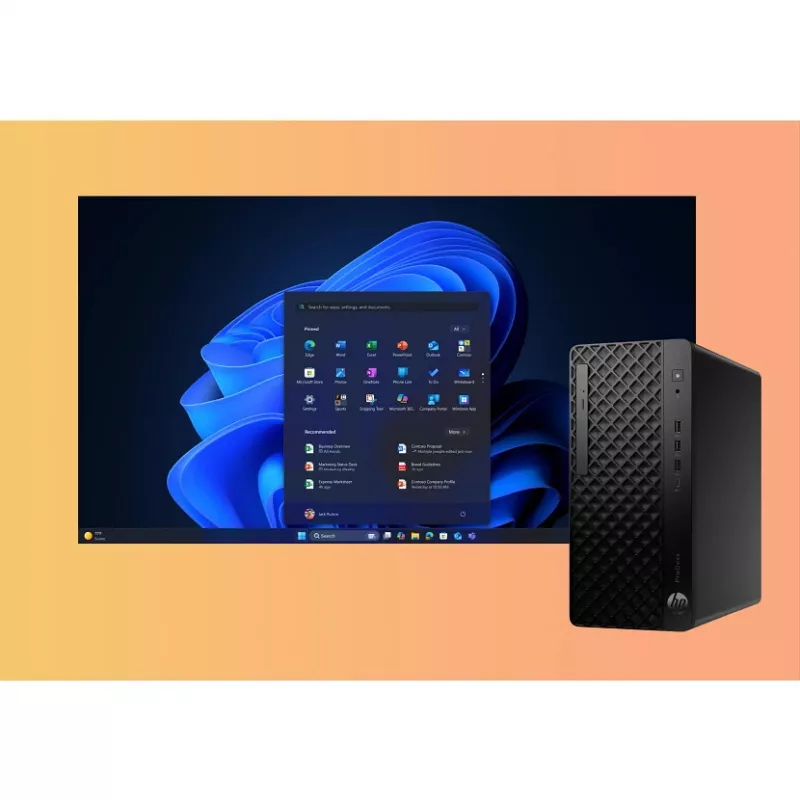HP ProDesk 4 Tower G1i AI Intel Core Ultra 7 265 16 GB DDR5-SDRAM 512 GB SSD Windows 11 Pro PC PC de IA Preto