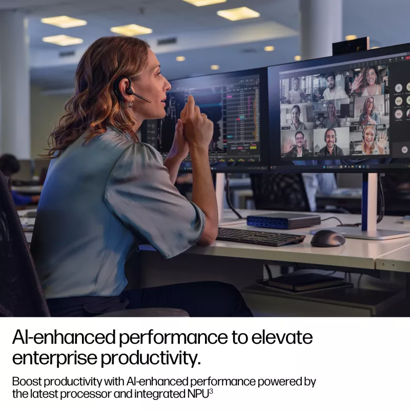 Mini PC HP EliteDesk 8 Mini G1i AI — Intel Core Ultra 7 265T, 16 GB DDR5, 1 TB SSD, Windows 11 Pro, Preto