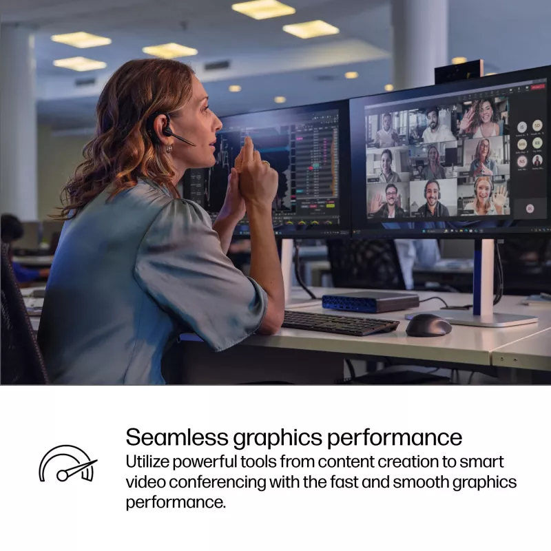 Mini PC HP EliteDesk 8 Mini G1i AI — Intel Core Ultra 7 265T, 16 GB DDR5, 1 TB SSD, Windows 11 Pro, Preto