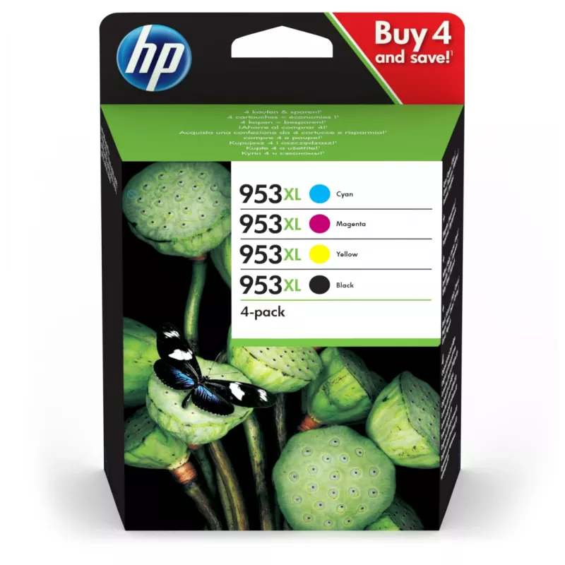 HP 953XL Tinteiro Original Alto (XL) Rendimento Preto, Ciano, Magenta, Amarelo