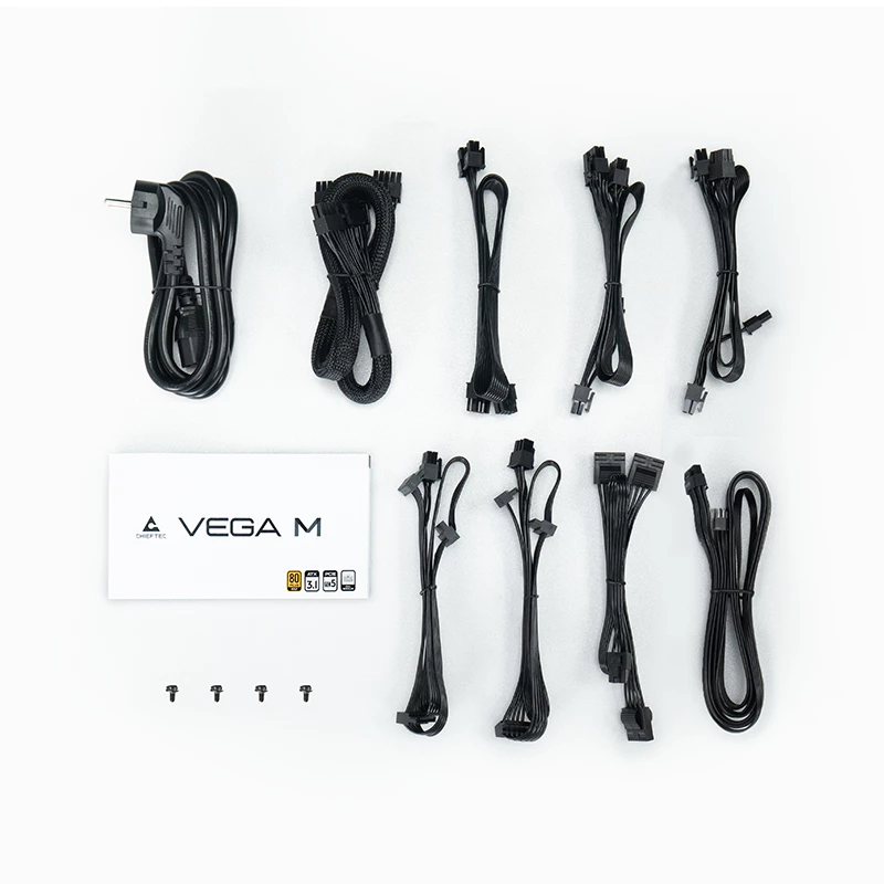 Chieftec Vega PPG-750-C Fonte de alimentação 750 W 20+4 Pin ATX ATX Preto