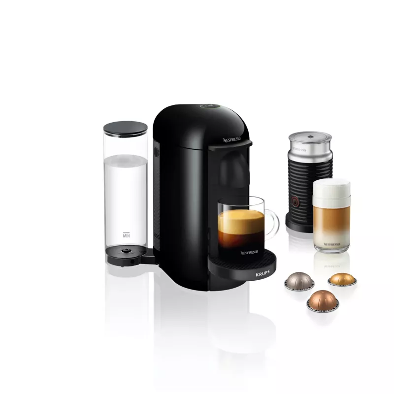 Máquina de café expresso e de cápsulas KRUPS Nespresso Vertuo XN903810 preto