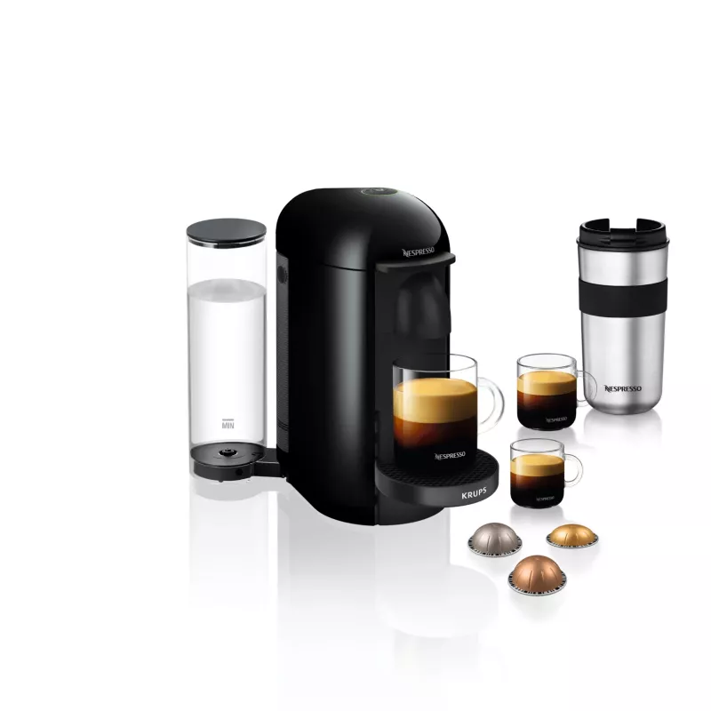 Máquina de café expresso e de cápsulas KRUPS Nespresso Vertuo XN903810 preto