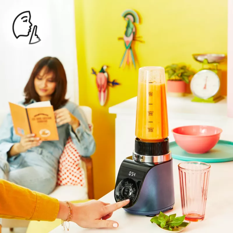 Tefal Blend Up BL19H4F0 Liquidificadora 0,85 L Liquidificadora 1000 W Azul, Transparente