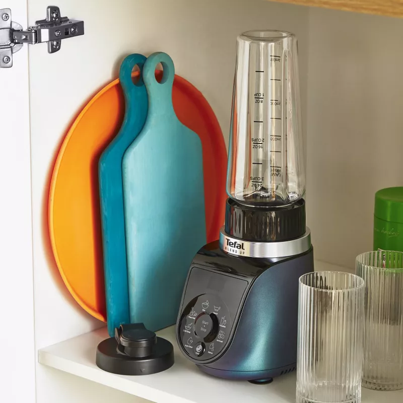 Tefal Blend Up BL19H4F0 Liquidificadora 0,85 L Liquidificadora 1000 W Azul, Transparente