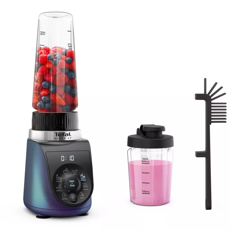 Tefal Blend Up BL19H4F0 Liquidificadora 0,85 L Liquidificadora 1000 W Azul, Transparente