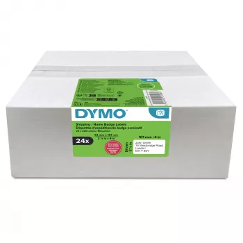 Pack de rolos de etiquetas Dymo LabelWriter 101 x 54 mm, etiquetas de papel branco, 24 rolos (220 etiquetas/rolo)