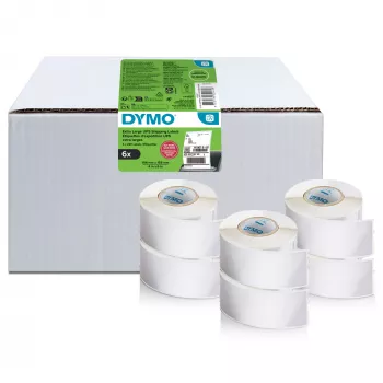 DYMO 2238107 etiquetas de envio UPS, 102 x 210 mm, 6 rolos x 140 etiquetas, preto sobre branco