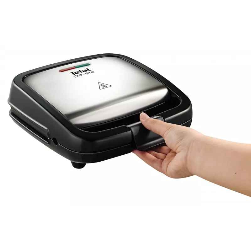 Grelhador de contacto Tefal SM193D – grelhador elétrico de mesa, preto e aço inoxidável, 1,9 kg